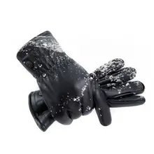 Zimowe zimowe rękawiczki męskie skórzane czarne rękawiczki guzikowe ciepłe rękawiczki męskie luksusowe Pu skórzane męskie oryginalne rękawiczki tanie tanio CASHMERE COTTON Faux futra Adult Stałe DO NADGARSTKA moda