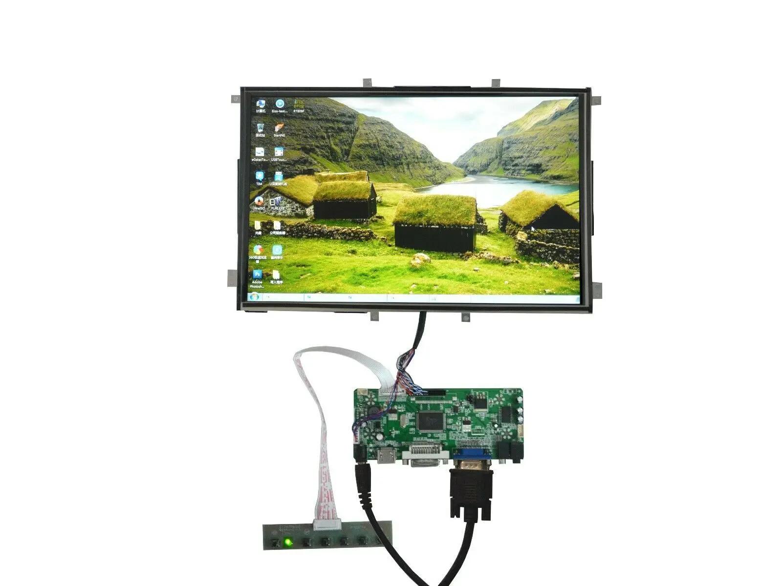 VGA HDMI DVI набор для платы ЖК-контроллер плюс 12 1 дюймов N121X5 1024x768 ЖК Экран Панель |