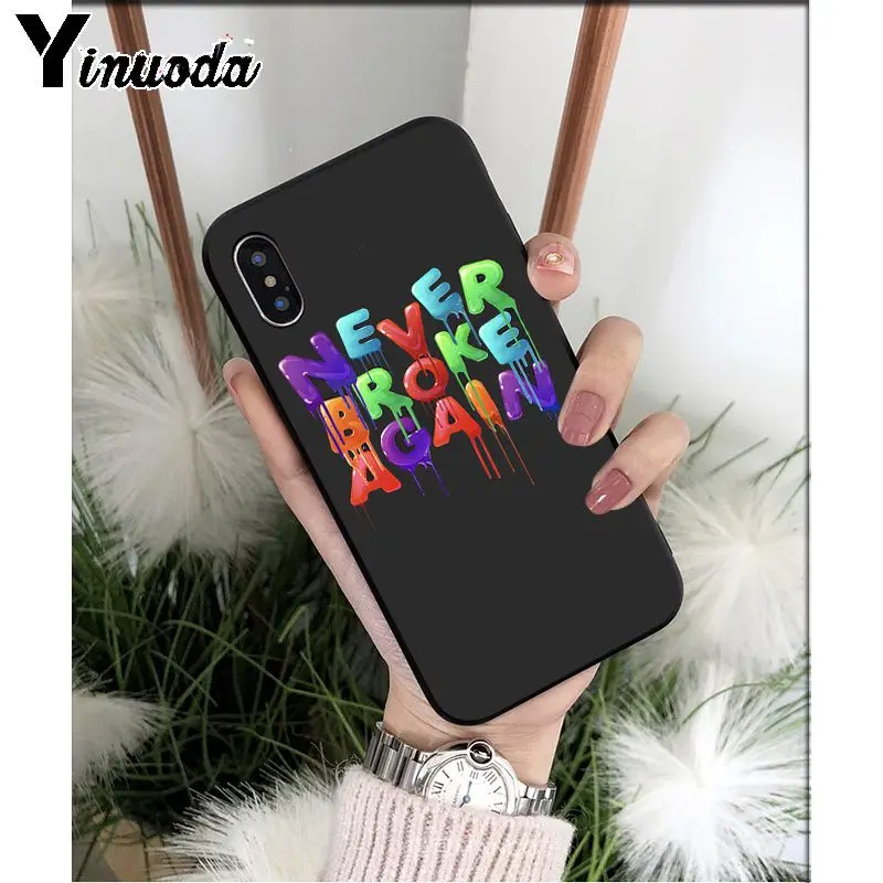 Yinuoda Youngboy Never break снова черный ТПУ мягкий чехол для телефона Apple iPhone 8 7 6 6S Plus X XS MAX 5 5S SE XR чехол