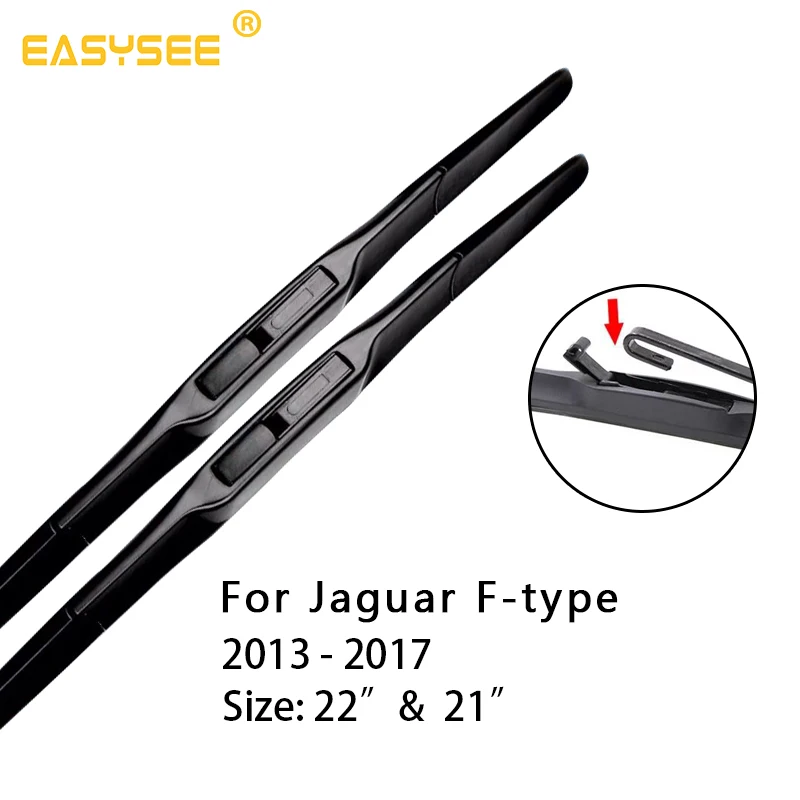 PNSL Car Windscreen windshield Wiper Blades for Jaguar F Type Fit Hook