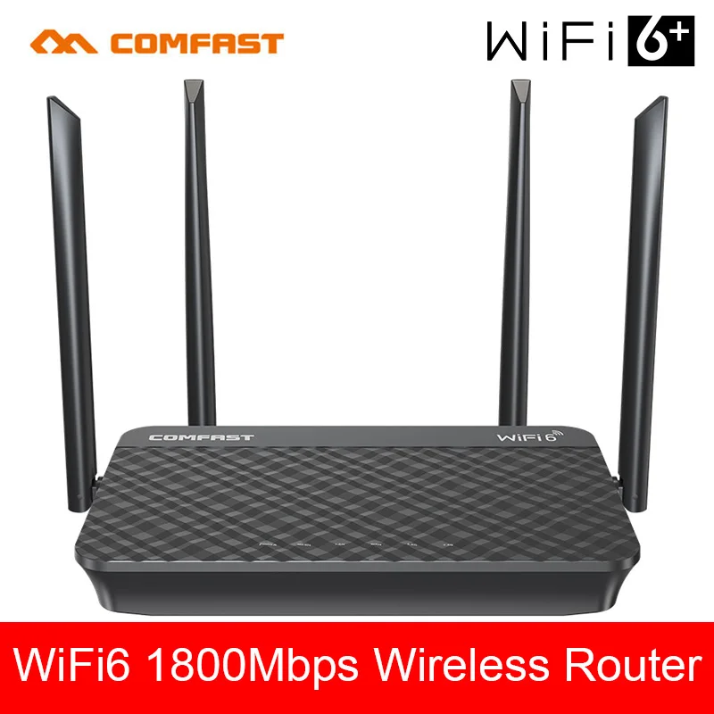 Интеллектуальный сетчатый маршрутизатор Comfast WiFi6 двухдиапазонный 2 4G & 5G 1800