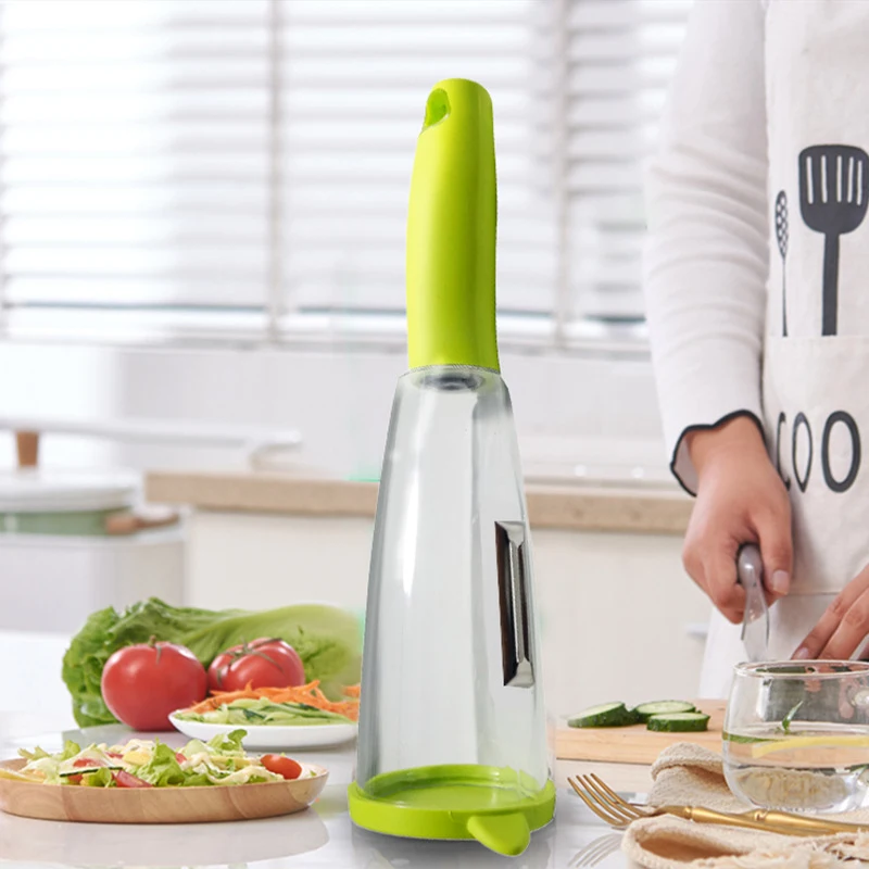High Quality Stainless Steel Multifunctional Storage Type Peeling Knife With Box Vegetable Fruit Peeler Convenient Tools | Дом и сад