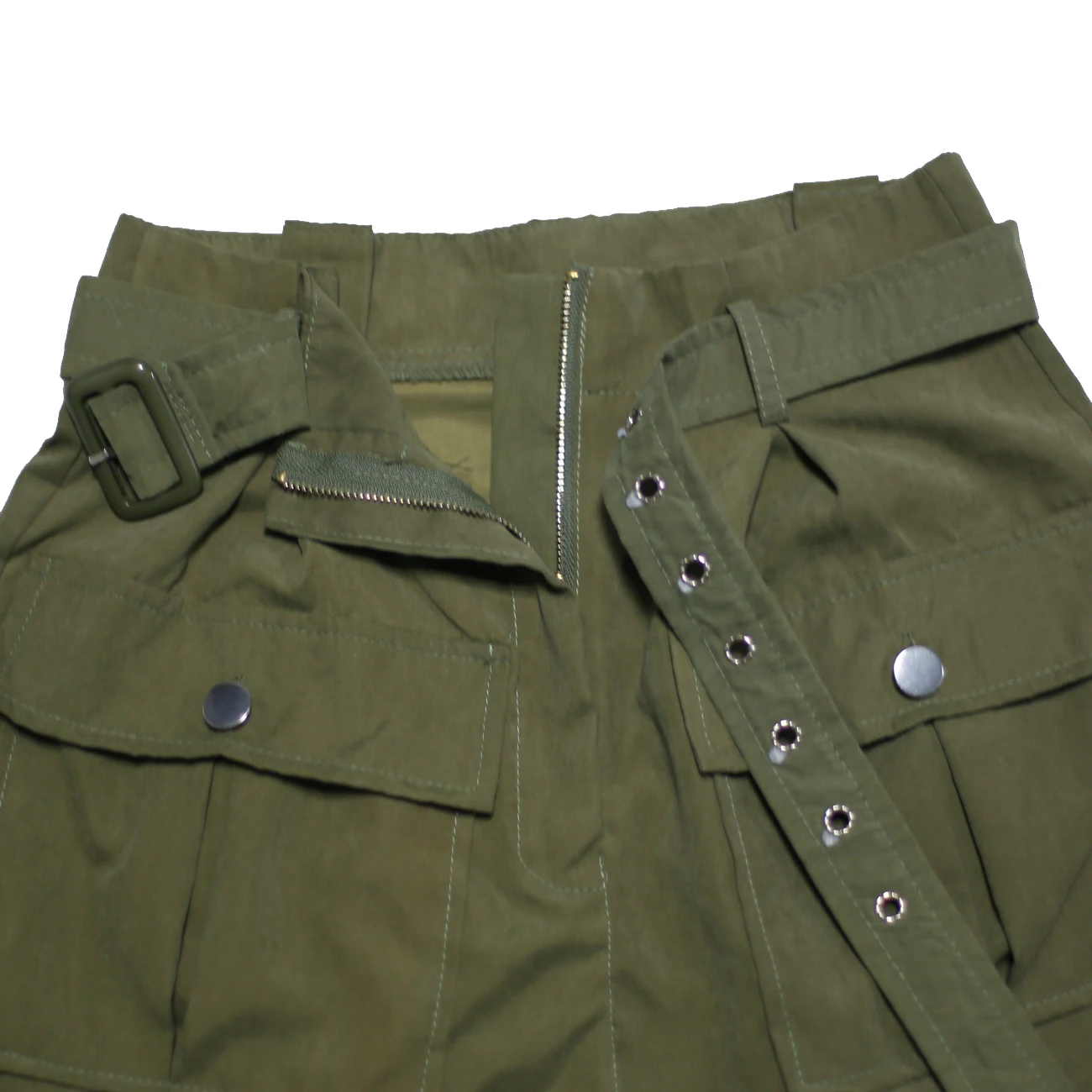 Повседневные женские короткие брюки с высокой талией летние зеленые шорты с поясом