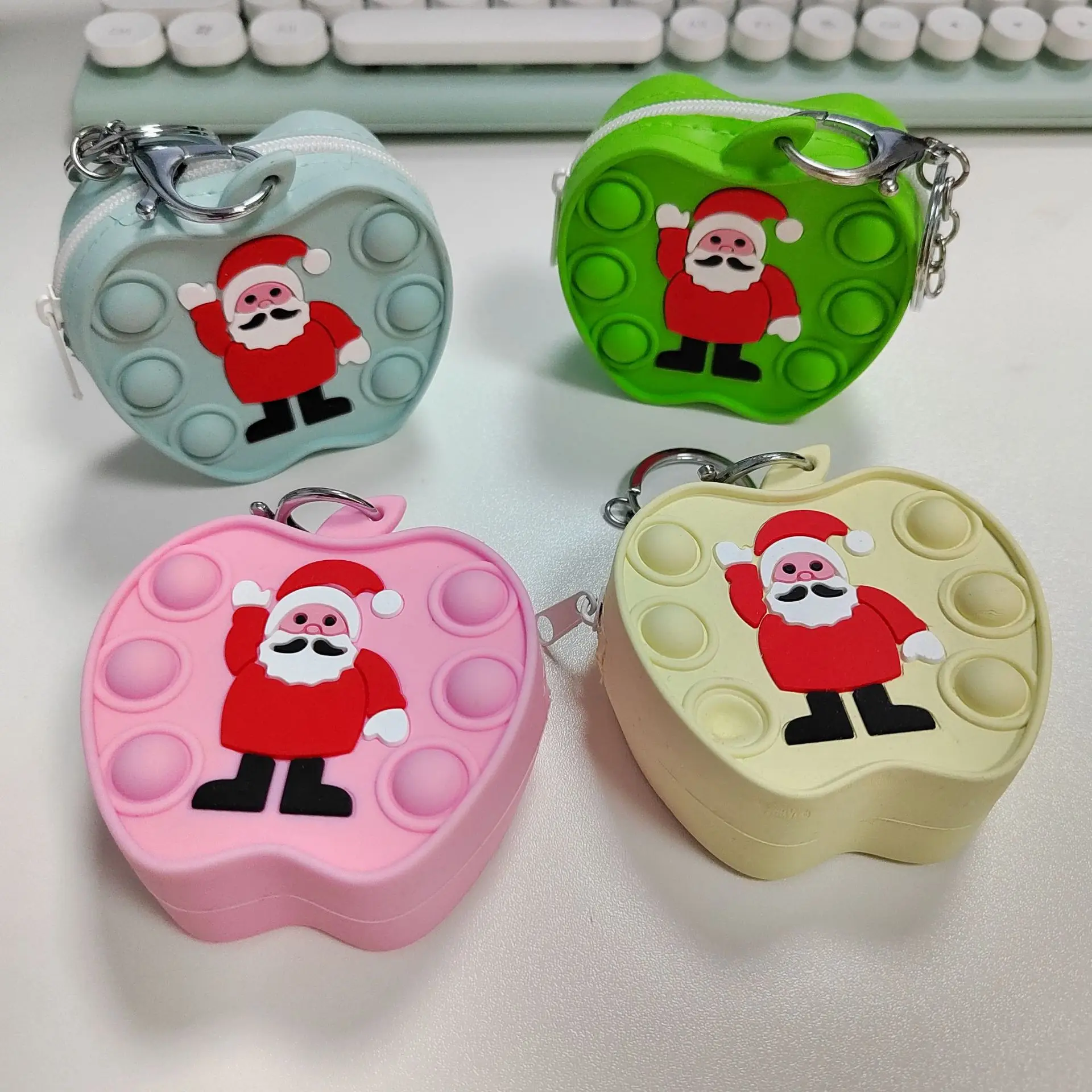 Новый рождественский Кошелек для монет с пузырьками простой Сжимаемый