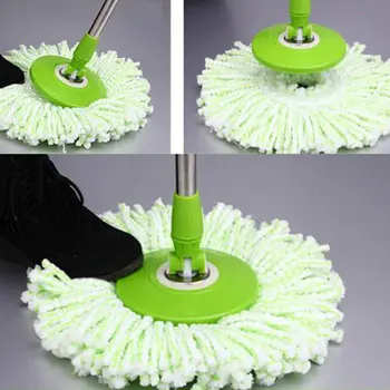 

Practical Design Easy Magic Floor Mop 360 Degree Bucket Replace Microfiber Spin Replace Rotating Mop Head