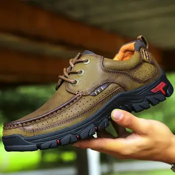 

New Genuine Leather Loafers Men Moccasin Sneakers Flat High Quality Causal Men Shoes Male Footwear Boat Shoes Size 38-48 A56