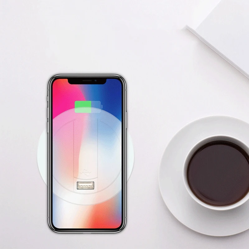 Встроенное настольное Быстрое беспроводное зарядное устройство мебель для