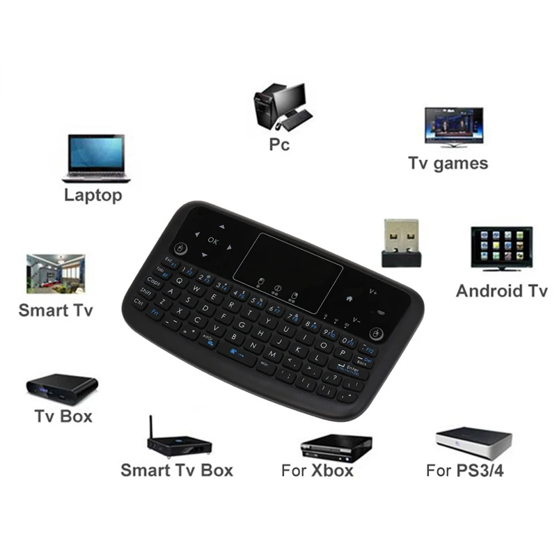 A36 мини беспроводная клавиатура Android Tv 2,4 ГГц воздушная мышь перезаряжаемая сенсорная клавиатура для Android Tv Box Smart Tv Pc Ps3
