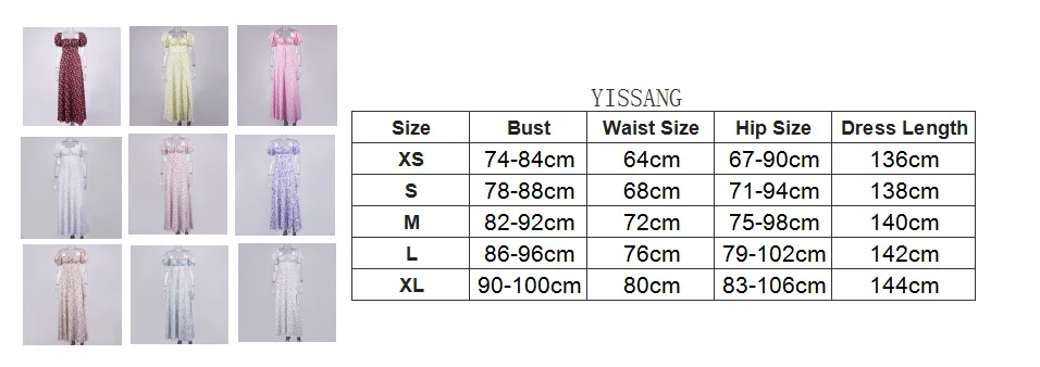 Yissang Floral Print Puff Short Sleeve Women Dress High Split Party Long Dresses Elegant Lace Up Sweet Summer Club Sexy Dress