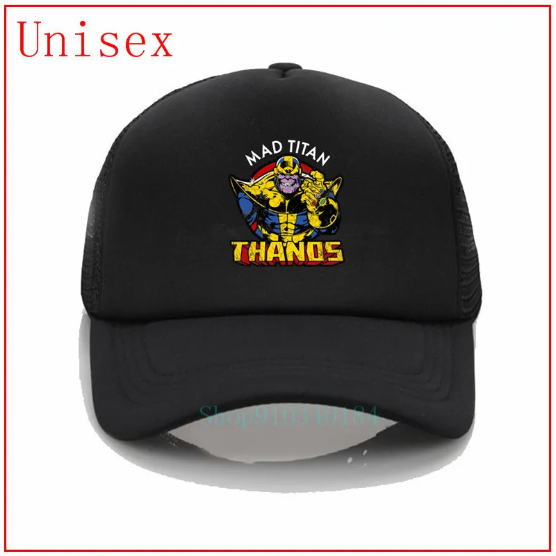 Белая бейсболка Infinity Thanos Mad Titan 100% хлопок шляпа для папы Snapback с вышивкой мужчин и
