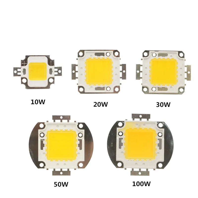 Высокомощный светодиодный чип белый/теплый белый RGB светильники в форме шара 9-12 в 24-38 в 10 Вт 20 Вт 30 Вт 50 Вт 100 Вт интегрированная матричная лампа COB лампа