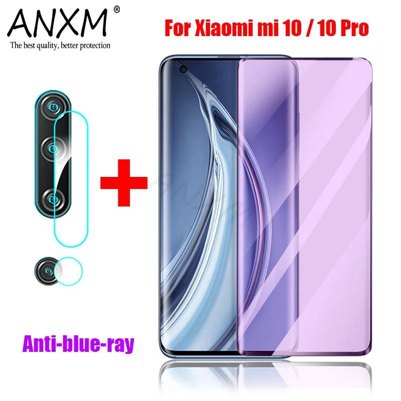 Защитное стекло закаленное для Xiaomi Mi Note 10 Pro защита экрана с защитой от синего