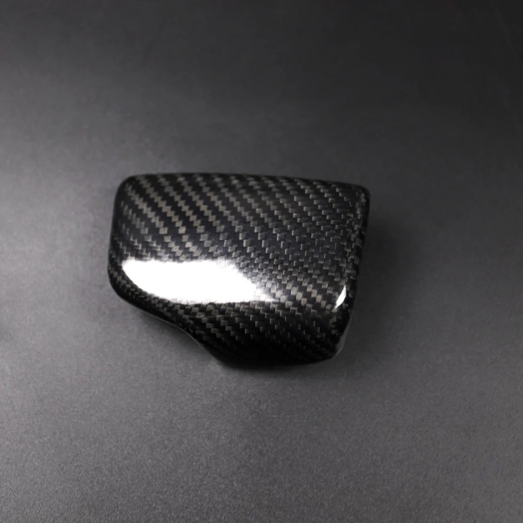 Car Interior Styling Carbon Fiber Gear Shift Knob Gear Head Sticker Cover for Audi A4 S4 RS4 B9 A5 S5 RS5 Q5 Q7