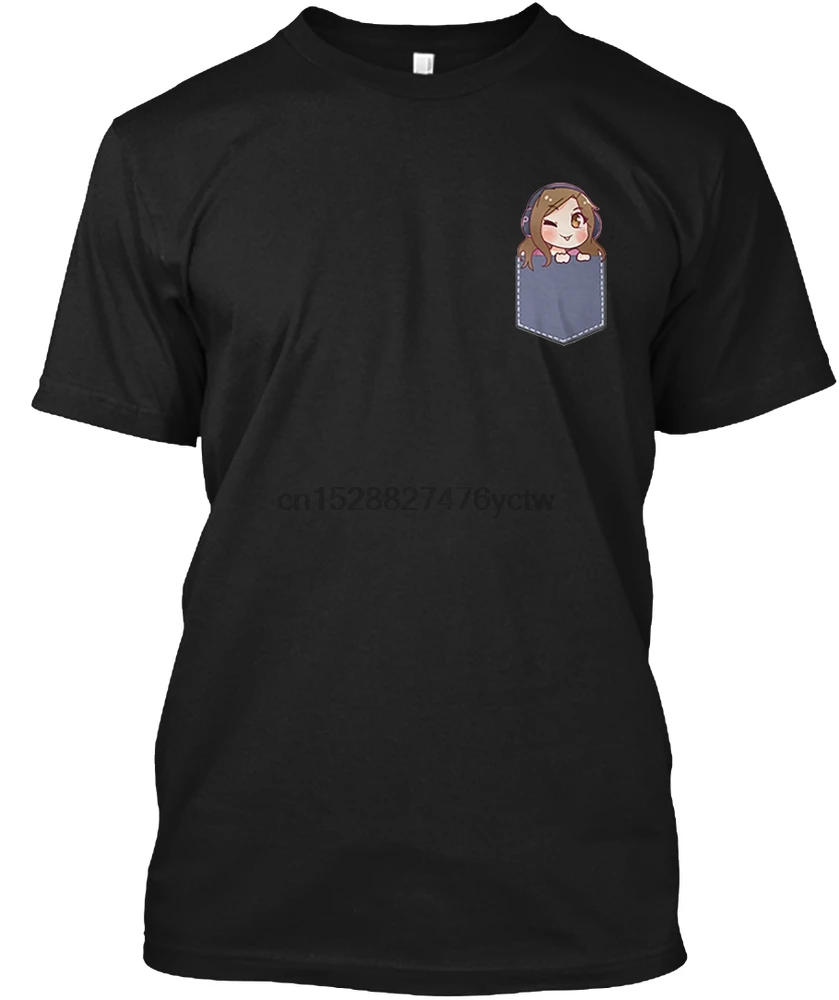 Men T Shirt Offline TV - Pocket Poki Headphone Black Women T-Shirt |