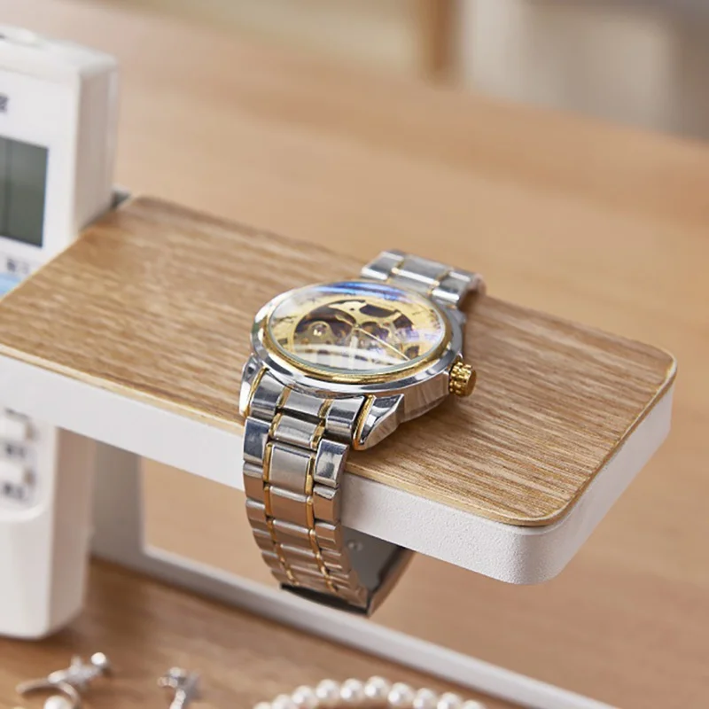Ipad Desktop Storage Shelf Jewelry Remote Control Concise Style Shelf Mobile Phone Clock Earring Key Holder