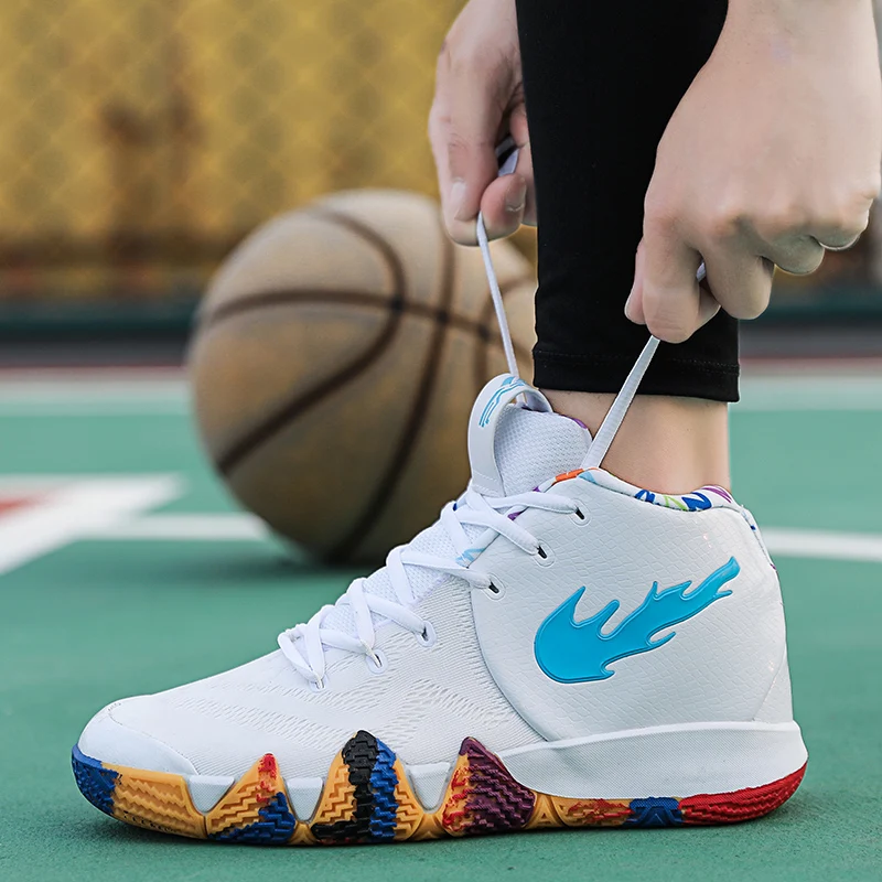 Большие размеры; Два цвета; баскетбольные кроссовки jordan kyrie 4; баскетбольные кроссовки для Хэллоуина; белые мужские кроссовки Jordan