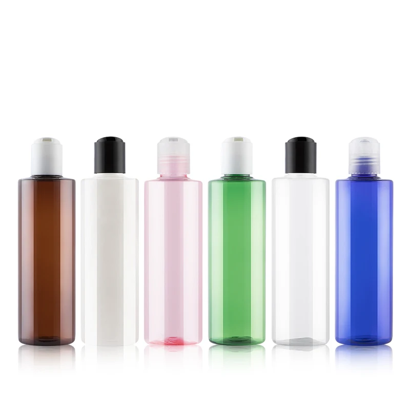 30PCS*250ml Press Screw Cap Bottle Empty Plastic Cosmetic Container Small Sample Lotion Refillable Essential Oil Makeup Packing 100 200 250ml white plastic press pumping alcohol bottle rosin soldering cleaner bottle washing water dispenser flux bottle