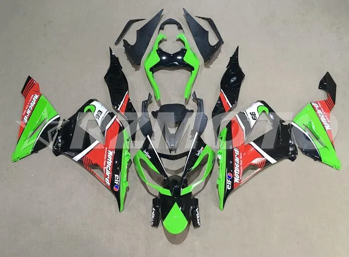 ABS обтекатель комплект подходит для Kawasaki ZX6R 2013 обтекатели для мотоцикла ZX-6R Ninja 636 599 кузов красный зеленый крутой