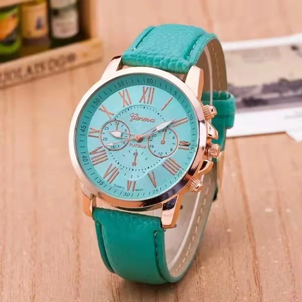 Fashionable Casual Women's Watch Geneva Double Level Belt Quartz Hand Students Watch womens quartz watch womens watch quartz watch women watches