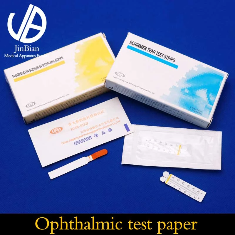 Fluoresceïne Natrium Oogheelkundige Strips Oogheelkundige Test Papier Een Doos Van 10 Schirmer Tear Stpips| | - AliExpress