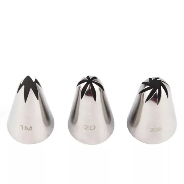 3 db/Készlet Rózsa Tészta Fúvókák Torta Dekorációs Szerszámok Virág Jegesedés Csővezeték Fúvóka Krém Cupcake Tippek Sütési Kiegészítők #1M 2D 336 - Image 5