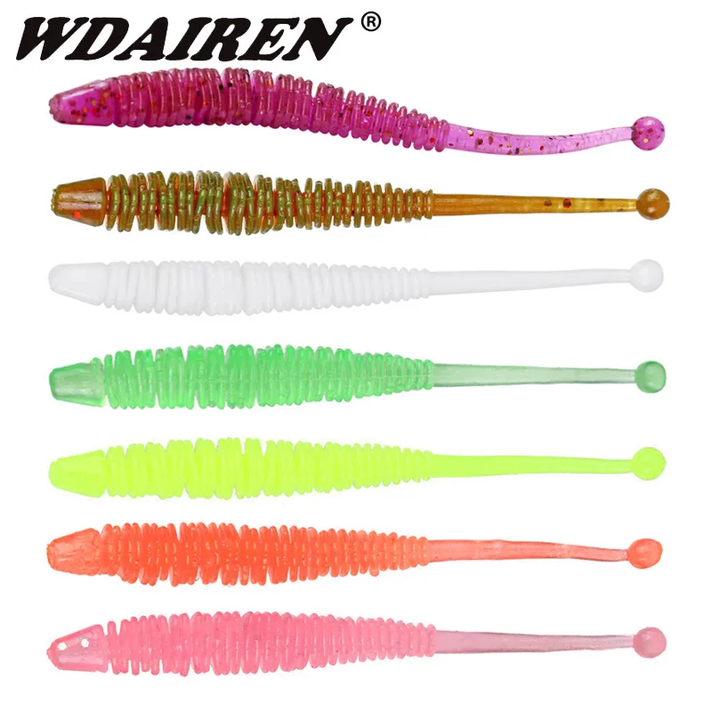 10Pcs/lot Jig Worm Fishing Silicone Soft Lures 60mm 0.6g shrimp odor Additive Artificial Rubber soft Bait Bass pesca Tackle|fishing worms|worm soft lurefishing lure - AliExpress