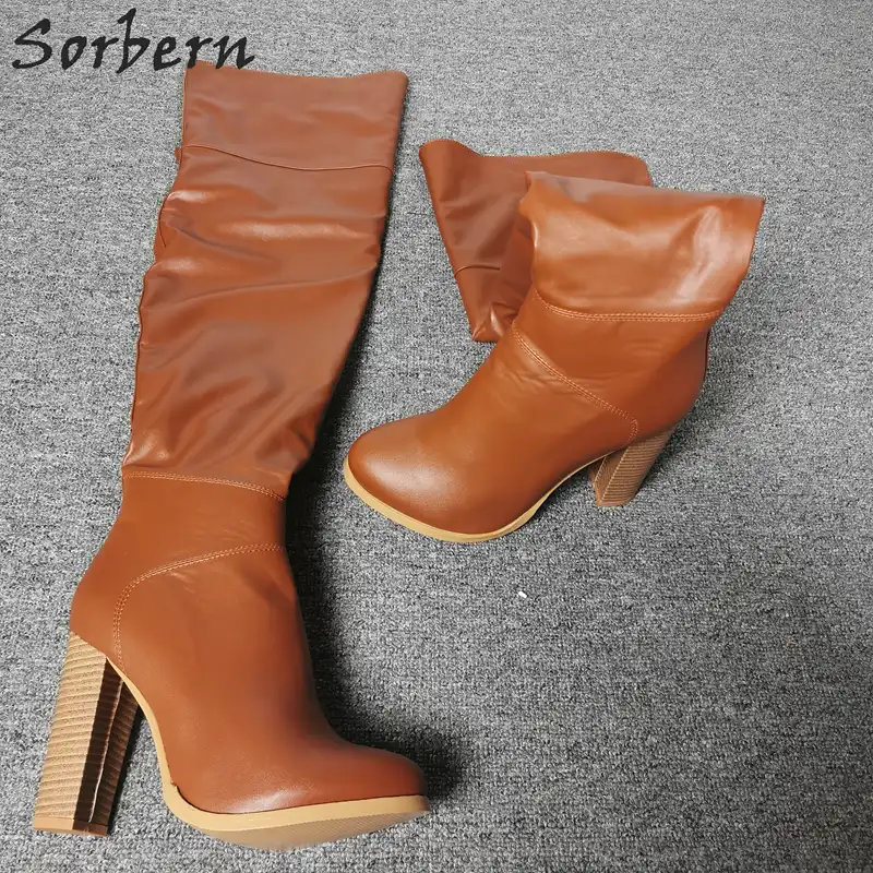 wide fit chunky heels