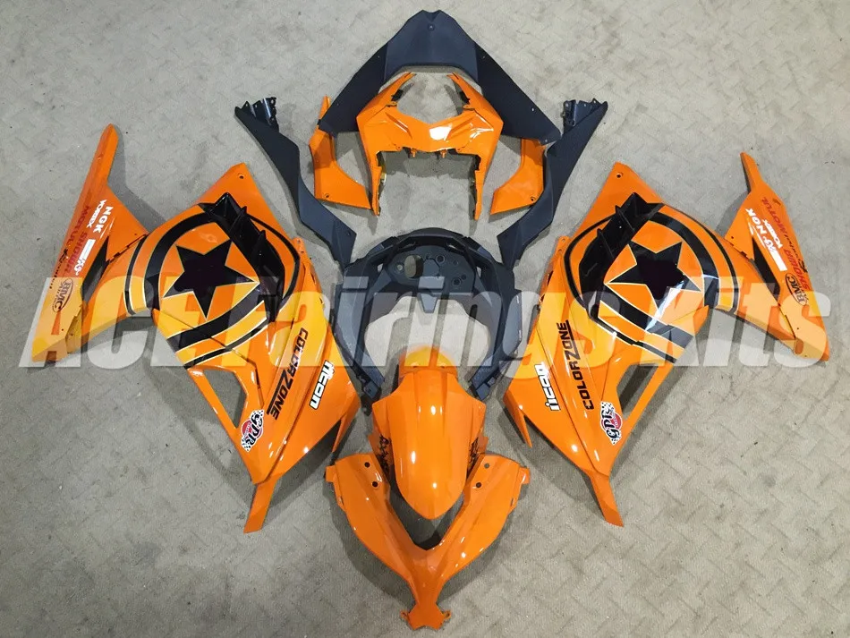 

New ABS fairing kit Fit for Kawasaki Ninja300 EX300 300R 2013 2014 2015 2016 13 14 15 16 17 Fairings set custom orange
