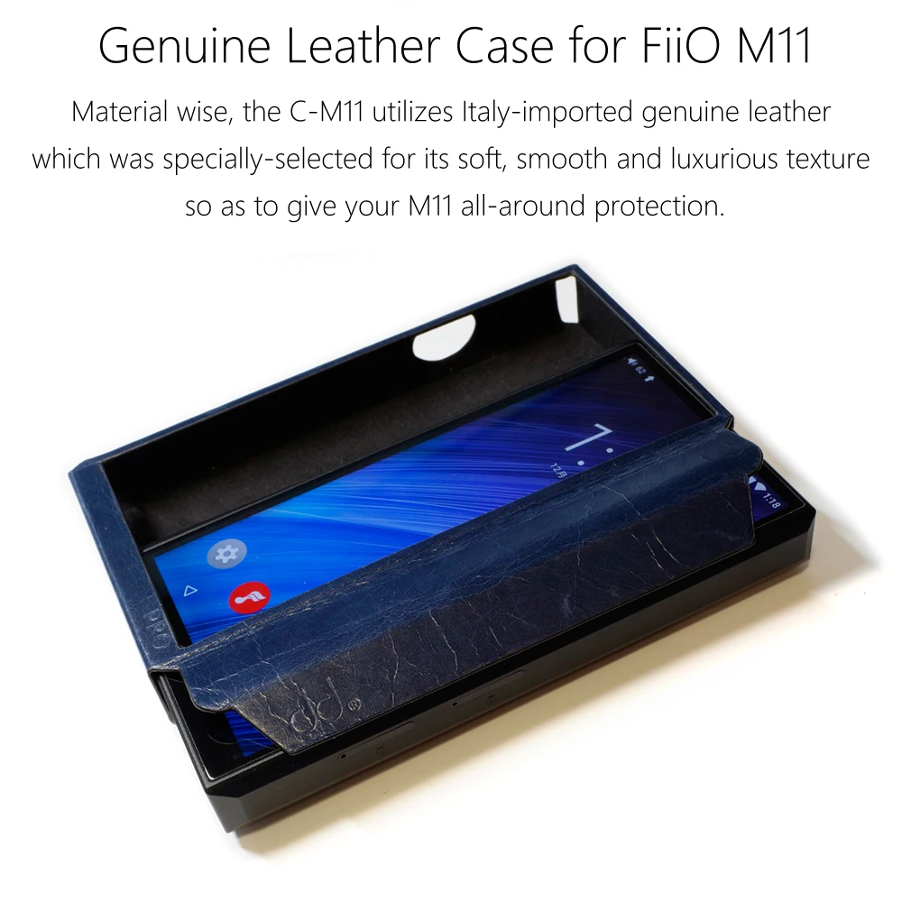 DD C-M11 Pro Кожаный чехол для FiiO M11 pro Music Plaper Вощеная кожа