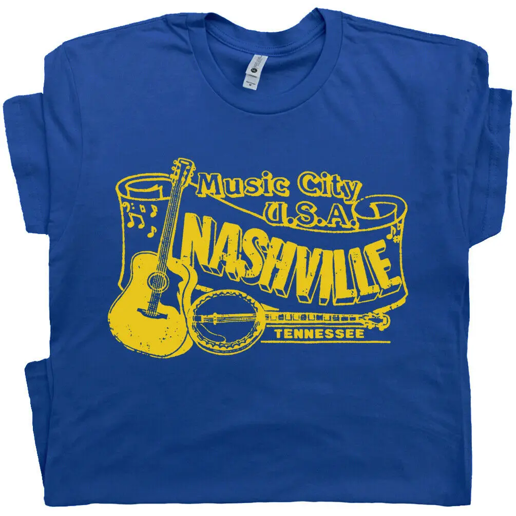 Нэшвилль футболка винтажная кантри музыка Opry Banjo Bluegrass Tennessee Grand Ole | Мужская одежда