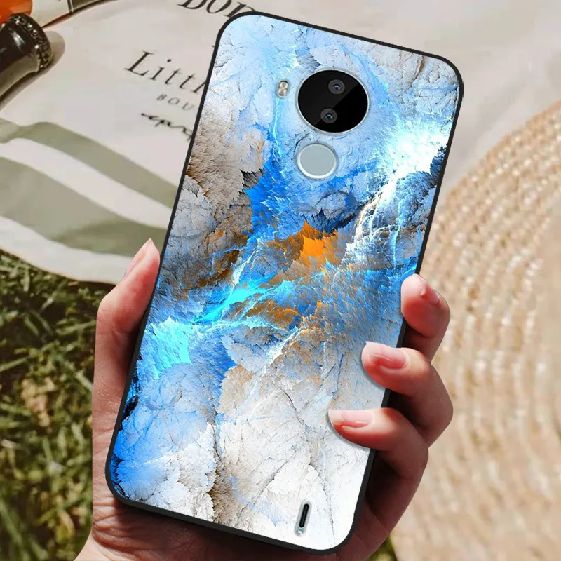 For Nokia C30 Case Phone Cover Silicone Soft TPU Back Funda for Coque Nokia C30 Case C 30 Black Fashion Coque for NokiaC30 C 30 mobile pouch bag Cases & Covers
