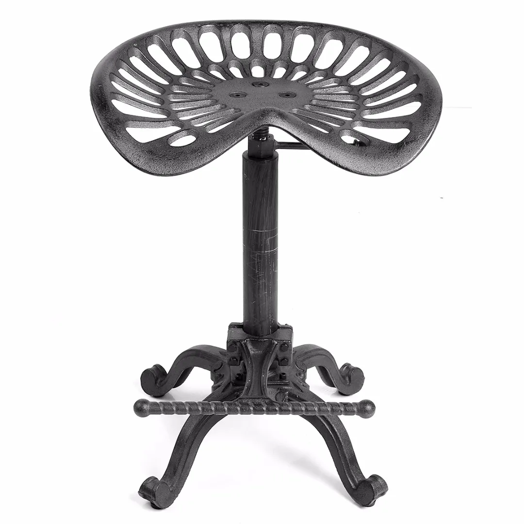 

Rusty Adjustable Vintage Metal Tractor Seat Industrial Stool Retro Cafe Bar Chair Adjustable Bar Stool Industrial Bar Chair Seat