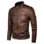Luulla Men Spring Brand New Causal Vintage Leather Jacket Coat Men Outfit Design Motor Biker Zip Pocket PU Кожаная Куртка Мужчины