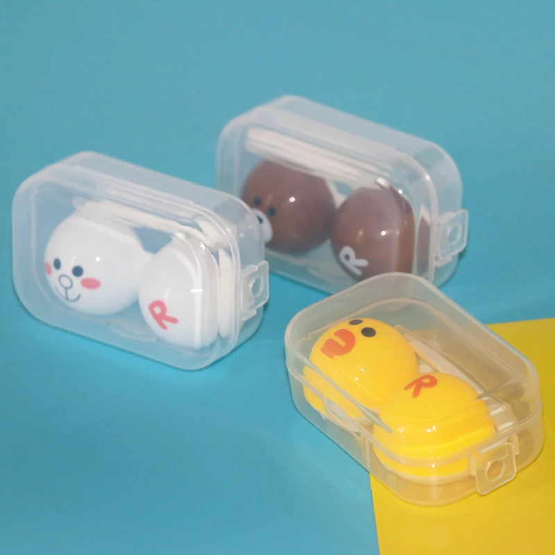 

REAL Multicolor Cute Animal Portable Contact Lens Case Container Lenses Box