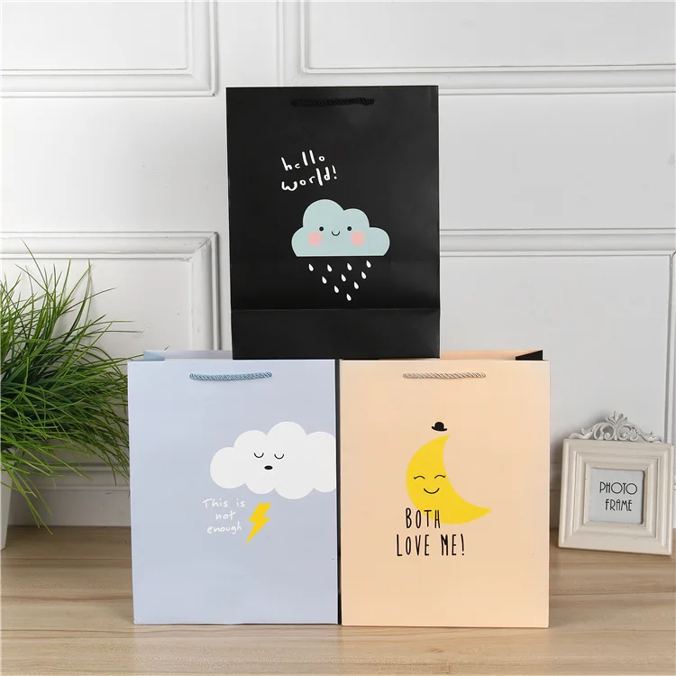 Напрямую от производителя необычная Одежда Косметика сумка для переноски мультфильм вынос пакеты для собак экологически чистый бумажный мешок