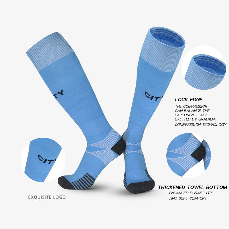 New Long Tube Football Socks Wear-Resistant Basketball Socks Nylon Knee Sports Sweat-Absorbent Running Cycling