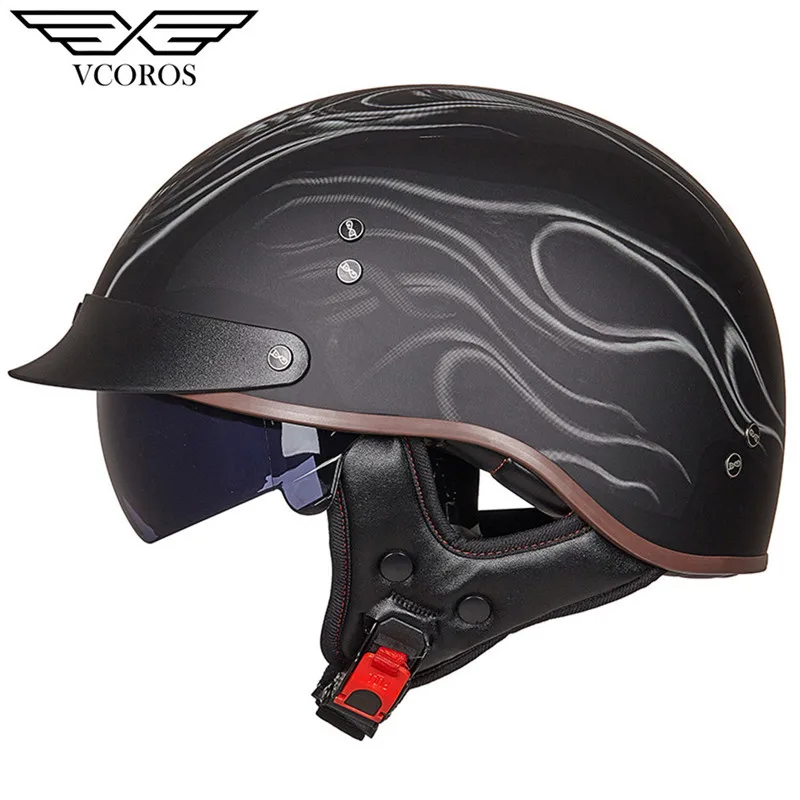 Новое поступление Vcoros MT-4 винтажный мотоциклетный шлем в стиле ретро открытый шлем для moto rcycle скутер шлем casco - Цвет: 10
