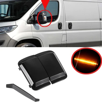 

2Pcs Car Rearview Mirror Indicator Light Side Mirror Signal Lamp for Fiat Ducato Peugeot Boxer Citroen Relay