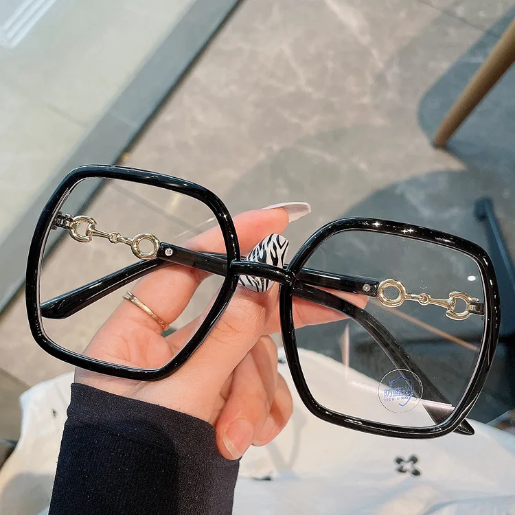 Fashion Square Gläser Rahmen Frauen Übergroßen Optische Transparent Spektakel Rahmen Vintage Brillen Dekoration Gläser Brillen – Detail 10