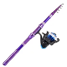 1,8 м, 2,1 м, 2,4 м, 2,7 м, 3,0 м, ультра короткая удочка и Катушка comobo, комплект из углеродного волокна, супер жесткая удочка, спиннинговое колесо