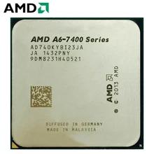 AMD A6-Series A6 7400 A6 7400K A6 7400B 3,5 ГГц двухъядерный процессор Процессор процессор APU A6 65 Вт AD740KYBI23JA гнездо FM2