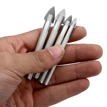 

4PCS 6-12mm Carbide Spear Head Tip Drill Bit For Glass Plastic Tile Ceramic Prop