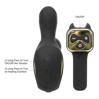 OLO Silicone Butt Plug Heating Vibrator Sex Toys For Women Anal Plug Vibrating Rotating Prostate Massager Sex Product 5