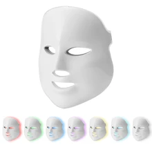 СВЕТОДИОДНЫЙ Прибор для ухода за кожей лица 7 цветов с EMS микроэлектроники светодиодный фотон маски для удаления морщин домашний спа уход за кожей Инструменты