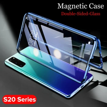 

360 Magnetic Adsorption Flip Phone Case For Samsung Galaxy S20 Ultra A51 A71 A50 Back Cover Case on Samsun S 20 S10 Plus A 51 3D