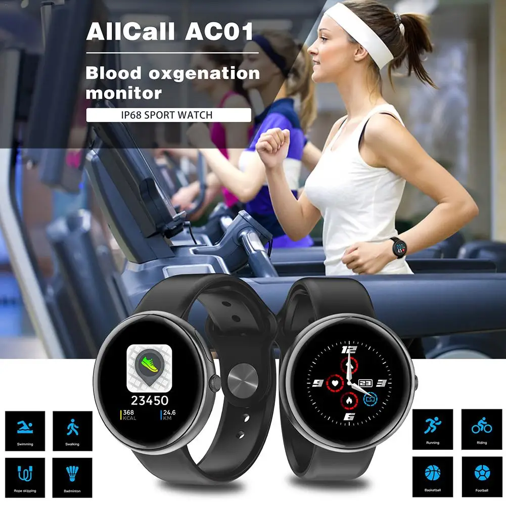

AC01 Smart Watch With Heart Rate Monitor ECG Blood Pressure IP68 Fitness Tracker Wrisatband Bluetooth Smart Bracelet Band