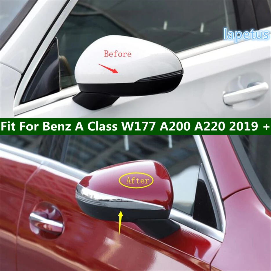 Side Door Mirror Anti-friction Protect Strip Streamer Decoration Cover Trim For Mercedes Benz A Class W177 A200 A220 2019 - 2021 |