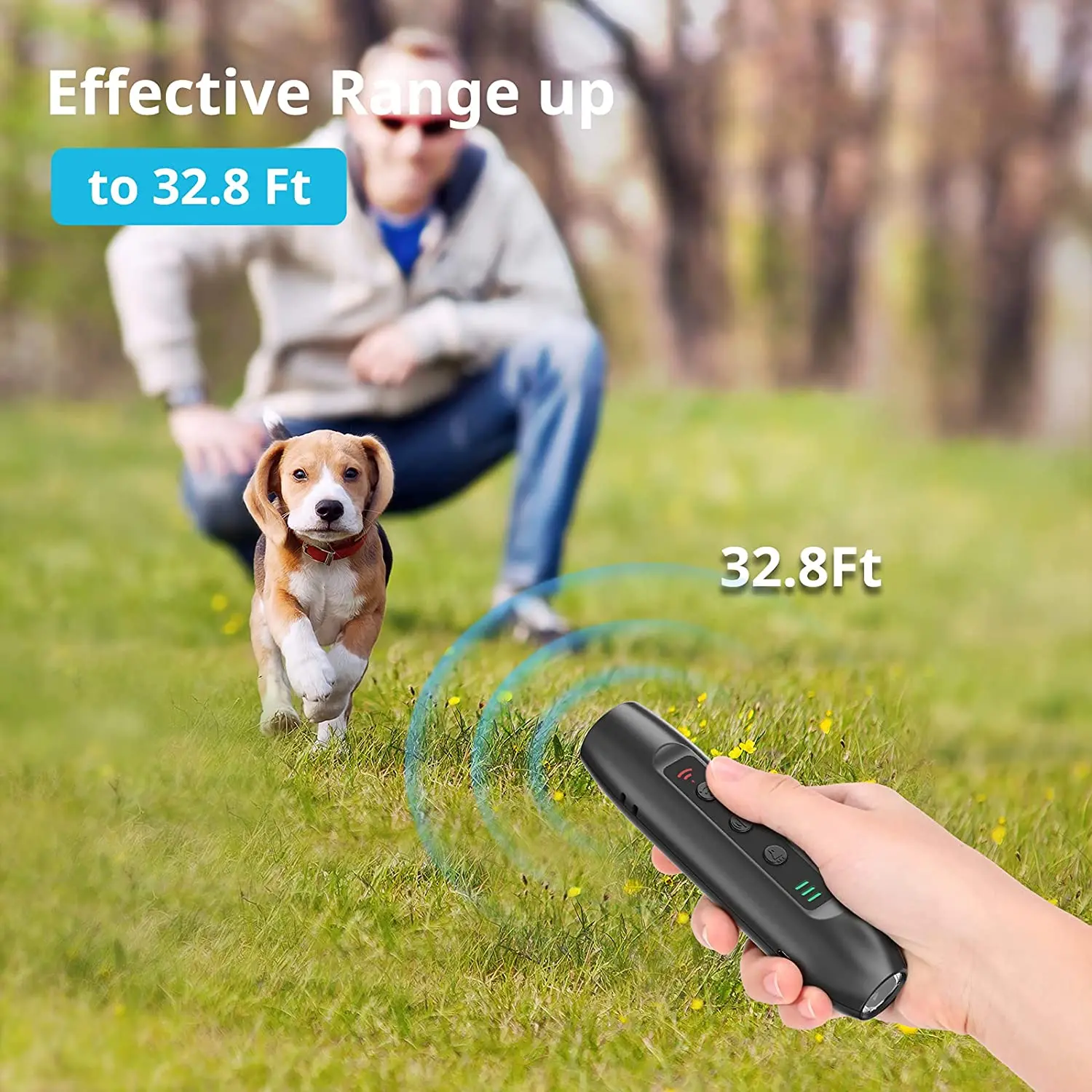 Ultrasonic Dog Bark Repeller Deterrent Dog Training Bark Control Device