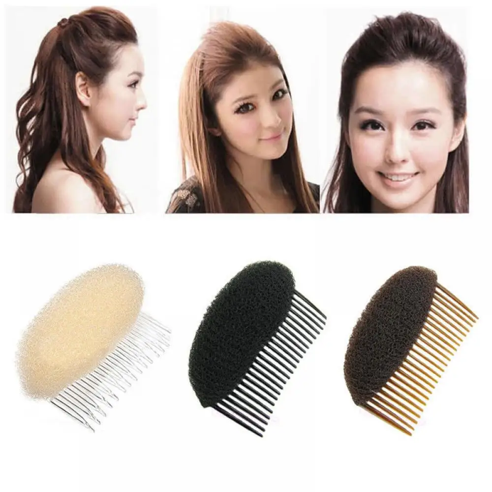 Hair clips Hair accessories Women Hair Comb Styling Clips 1Pcs Fluffy Stick Bun Hairpins Plastic Braid Tool Ponytail Bump it UP Insert Hair Barrettes