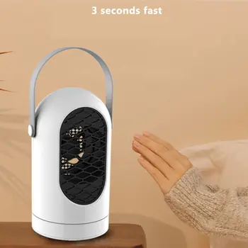 

400W Small Space Heater Mini Smart Heater Office Home Desktop/Table Heater with Tip-Over and Overheat Protection